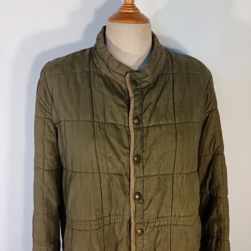 ARMEE FRANCAISE GUERRE D'ALGERIE VESTE TTA MATELASSEE DU 1 er TYPE COUTURES VERTICALES TAILLE 2